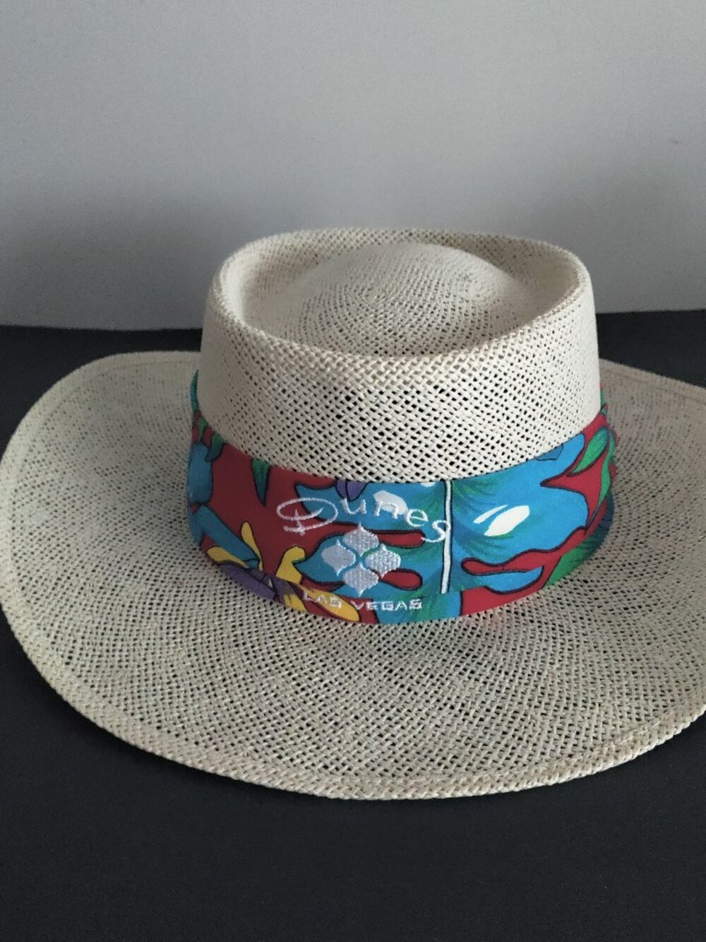 Duckster Fedora Las Vegas Dunes Straw Sun Hat Unisex One Size USA Tropical Band